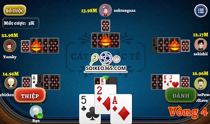 mot so thuat ngu game thu can nam khi choi bai catte